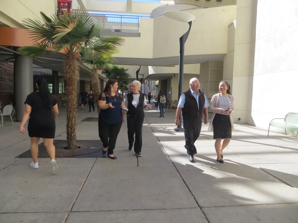 LWHL group walking through union